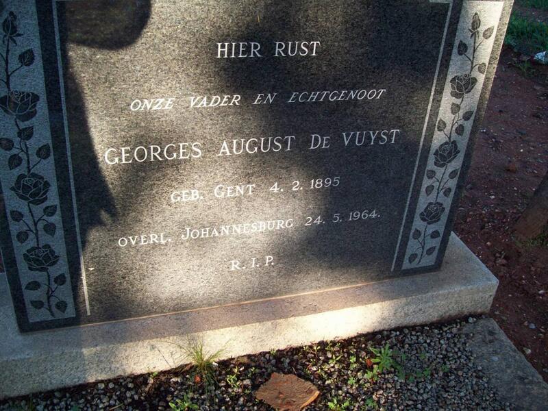 VUYST Georges August, de 1895-1964