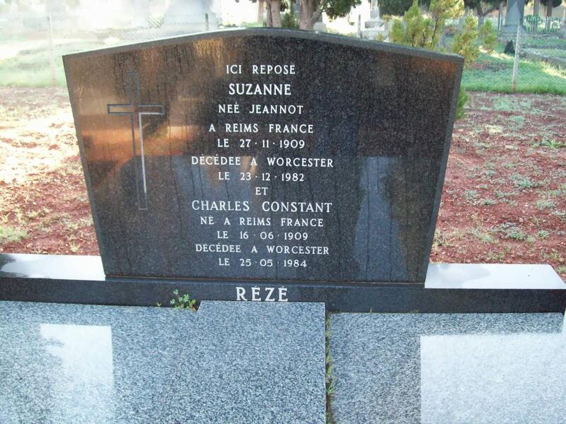 REZE Charles Constant 1909-1984 & Suzanna JEANNOT 1909-1982