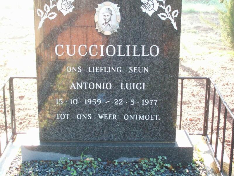 CUCCIOLOLLO Antonio Luigi 1959-1977