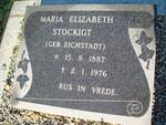 STOCKIGT Maria Elizabeth nee EICHSTADT 1887-1976