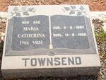 TOWNSEND Maria Catherina nee VOS 1887-1968