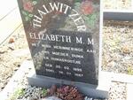 THALWITZER Elizabeth M.M. 1895-1987