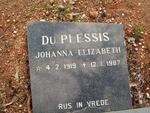 PLESSIS Johanna Elizabeth, du 1919-1987