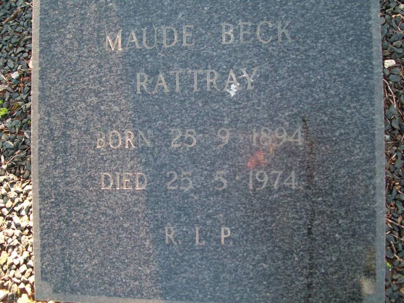 RATTRAY Maude Beck 1894-1974