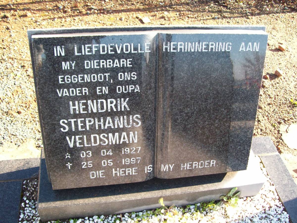 VELDSMAN Hendrik Stephanus 1927-1997