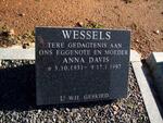 WESSELS Anna Davis 1931-1997