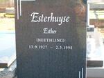 ESTERHUYSE Esther nee NEETHLING 1927-1998