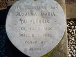 PLESSIS Susanna Maria, du 1930-1932