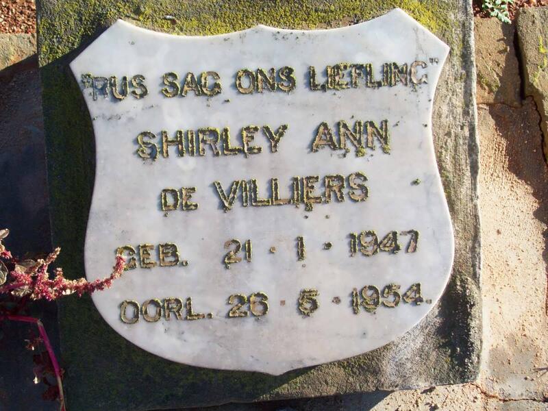 VILLIERS Shirley Ann, de 1947-1954