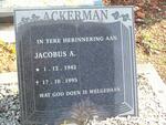 ACKERMAN Jacobus A. 1942-1995