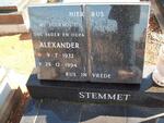 STEMMET Alexander 1932-1994