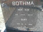 BOTHMA Gert 1865-1941