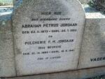 JORDAAN Abraham Petrus 1873-1952 & Pulcherie F.M. BEUKES 1882-1941
