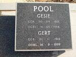 POOL Gert 1919-1999 & Gesie 1921-1994