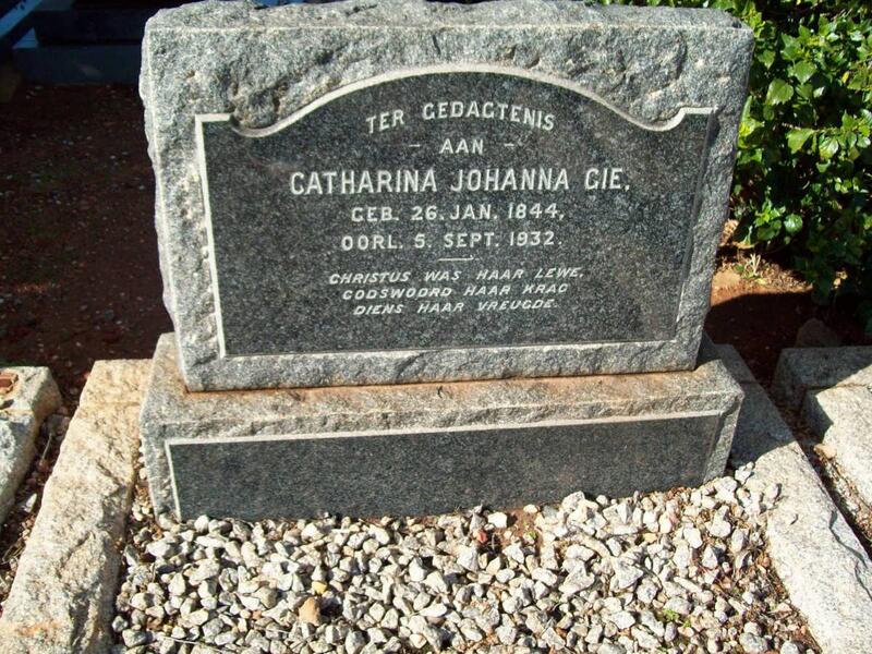 GIE Catharina Johanna 1844-1932