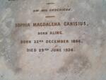 CANISIUS Sophia Magdalena nee ALING 1866-1936