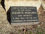 MURRAY Elizabeth Wilhelmina nee DUCKITT 1867-1955