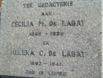 LABAT Cecilia M., de 1865-1885 :: DE LABAT Helena C. 1868-1941