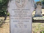 HUGO Gabriel Jacobus 1854-1931 & Carolina Johanna Fredrika VAN BELJON 1865-1899