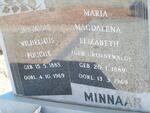 MINNAAR Gustavus Wilhelmus Fouche 1883-1969 & Maria Magdalena Elizabeth GROENEWALD 1889-1969