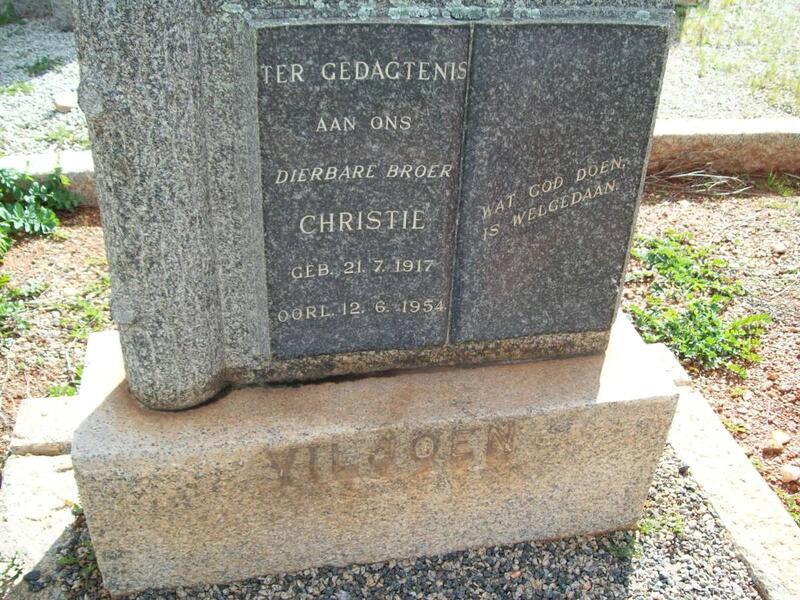 VILJOEN Christie 1917-1954