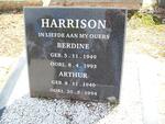 HARRISON Arthur 1940-1994 & Berdine 1949-1993