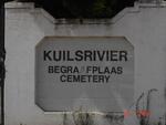 Western Cape, CAPE TOWN, Kuilsrivier, cemetery
