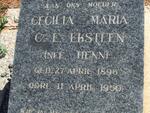 EKSTEEN Cecilia Maria C.E. nee HENN 1896-1950