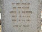 BOTHMA John J. 1891-1949