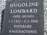 LOMBARD Hugoline nee HUGO 1923-2006