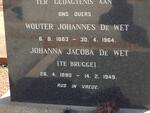 WET Wouter Johannes, de 1883-1964 & Johanna Jacoba TE BRUGGE 1890-1949