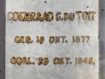 TOIT Coenraad G., du 187-1948