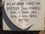 EKSTEEN Wilhelmina Christina nee FOURIE 1916-1945