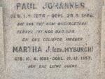 TERBLANCHE Paul Johannes 1876-1946 & Martha J. MYBURGH 1880-1953
