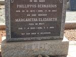 WET Phillippus Bernardus, de 1875-1945 & Margartha Elizabeth DE WET 1883-1966