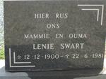 SWART Lenie 1900-1981