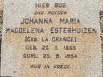 ESTERHUIZEN Johanna Maria Magdalena LA GRANGE 1865-1954
