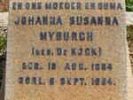 MYBURGH Johanna Susanna nee DE KOCK 1884-1954