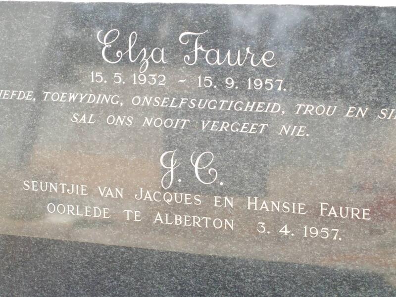 FAURE Elza 1932-1957 :: FAURE J.C. -1957