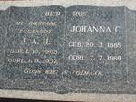 SAAYMAN J.A.H. 1903-1957 & Johanna C. 1889-1969