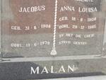 MALAN Jacobus 1908-1979 & Anna Louisa 1908-1961