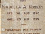 MURRAY Isabella A. 1870-1935