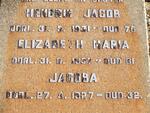 ? Hendrik Jacob -1931 :: ? Elizabeth Maria -1937 :: ? Jacoba -1927