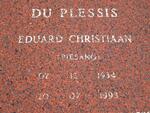 PLESSIS Eduard Christiaan, du 1934-1993
