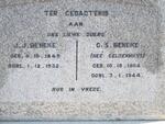 BENEKE J.J. 1849-1932 & G.S. GELDENHUYS 1854-1944