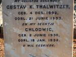 THALWITZER Gustav K. 1892-1933  :: THALWITZER Chlodwig 1930-1932