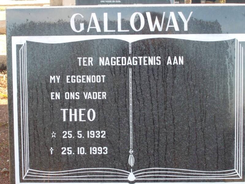 GALLOWAY Theo 1932-1993