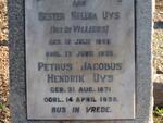 UYS Petrus Jacobus Hendrik 1871-1939 & Hester Helena DE VILLIERS 1869-1935