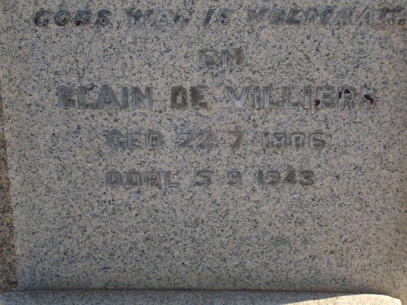 VILLIERS Blain, de 1886-1943 &  Susan 1888-1934