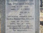 MOLLER Paul Stefanus 1853-1937 & Maria Magdalena 1856-1940